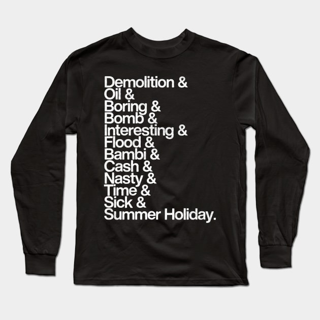 The Young Ones Episode List Long Sleeve T-Shirt by DankFutura